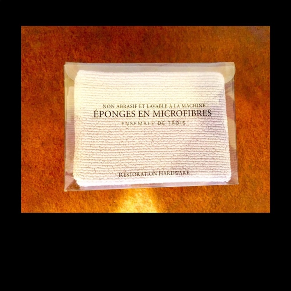 Restoration Hardware Microfiber Sponges (3) NWT